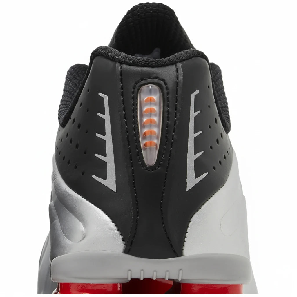 Nike Shox R4 Noir / Gris métallisé / Rouge - Sneakaddixct