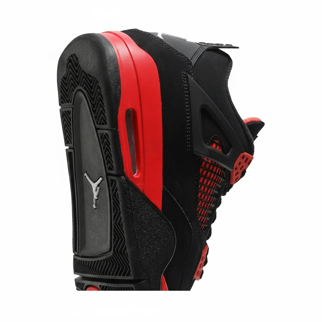 Air Jordan 4 Retro Noir / Rouge - Sneakaddixct