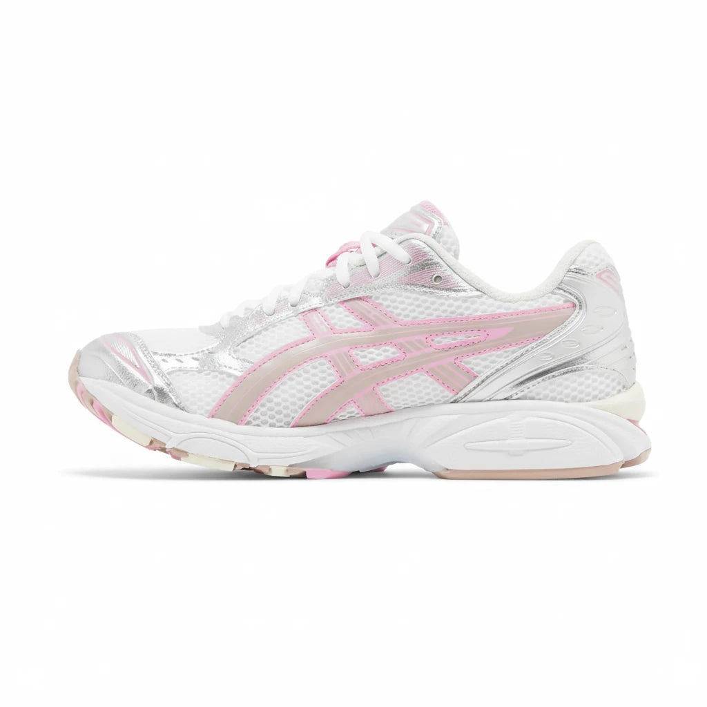 ASICS GEL - Kayano 14 Blanc Argenté Rose - Sneakaddixct