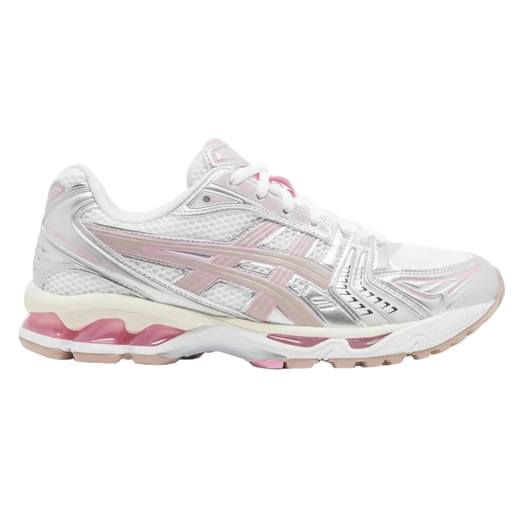 ASICS GEL - Kayano 14 Blanc Argenté Rose - Sneakaddixct