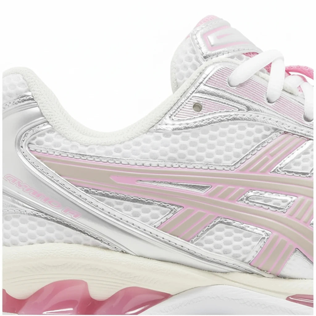 ASICS GEL - Kayano 14 Blanc Argenté Rose - Sneakaddixct