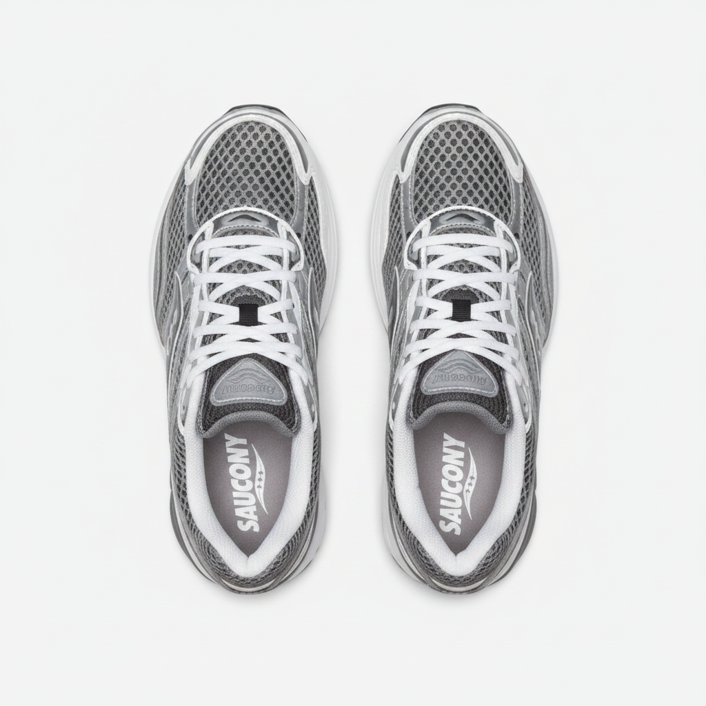 Saucony Progrid Omni 9 - Gris vue dessus