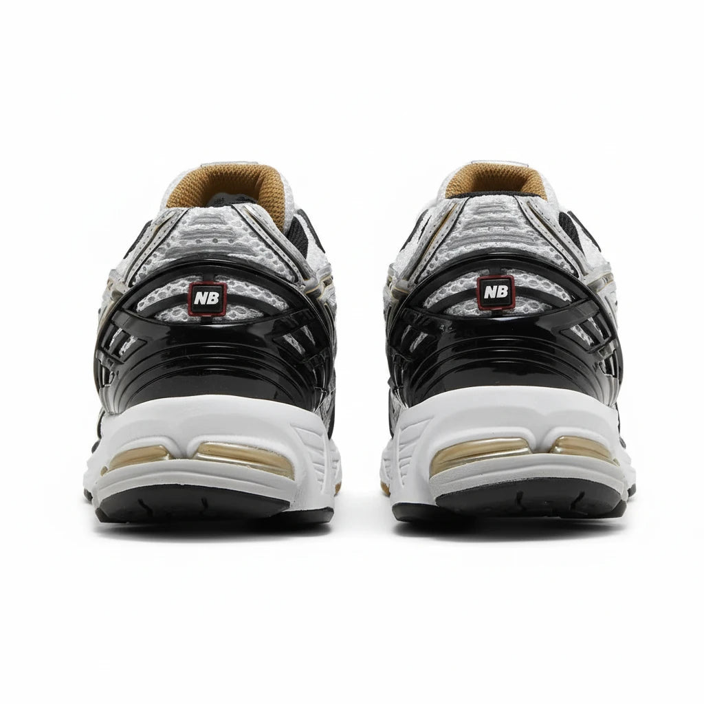 New Balance 1906R Blanc Noir Doré - Sneakaddixct