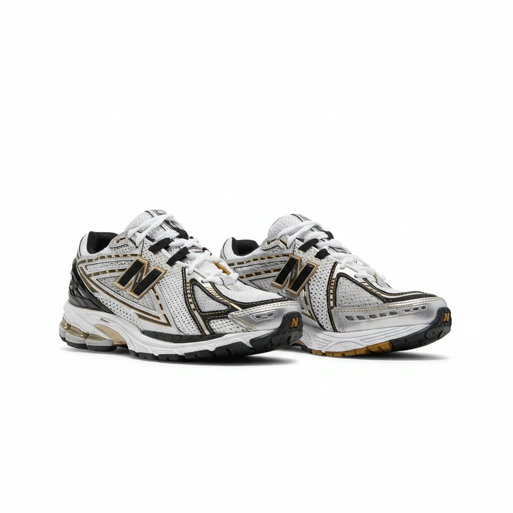 New Balance 1906R Blanc Noir Doré - Sneakaddixct