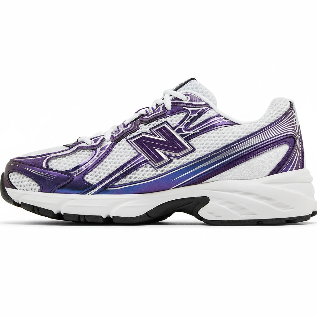 New Balance 740 Blanc Violet - Sneakaddixct