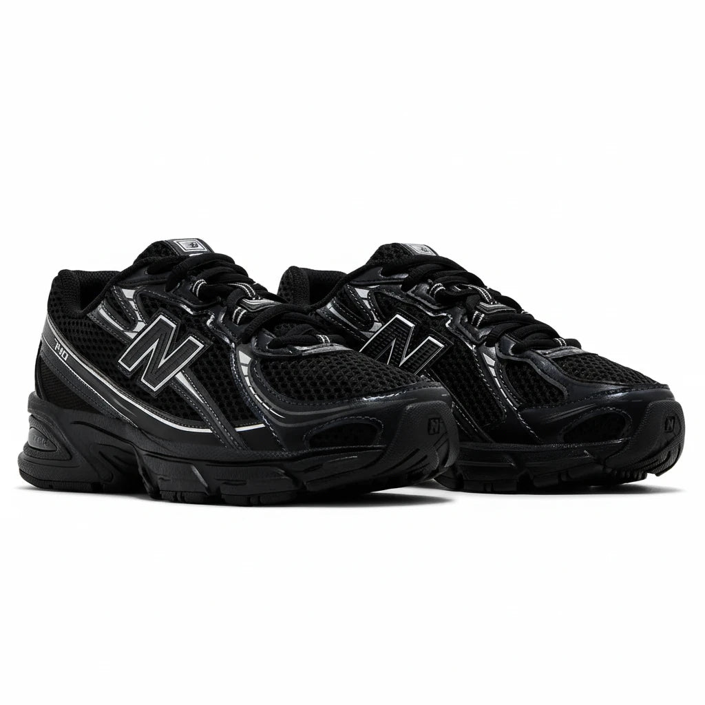 New Balance 740 Noir Gris Métallisé - Sneakaddixct