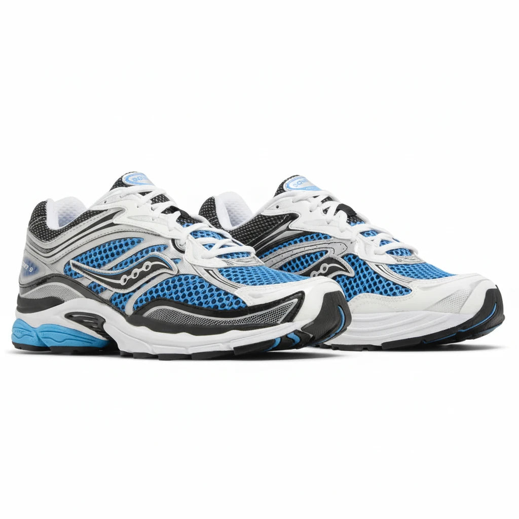 Saucony Omni Grid 9 Bleu - Sneakaddixct