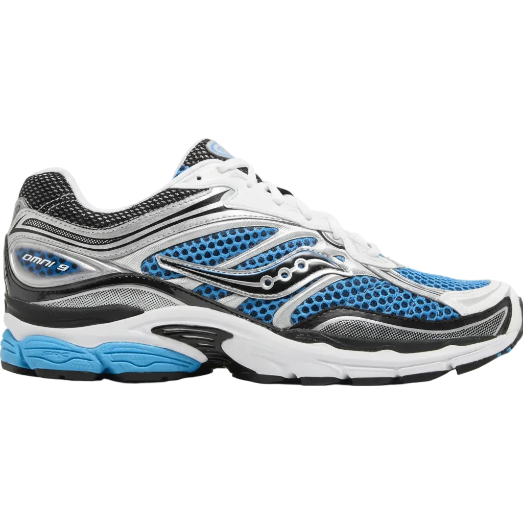 Saucony Omni Grid 9 Bleu - Sneakaddixct