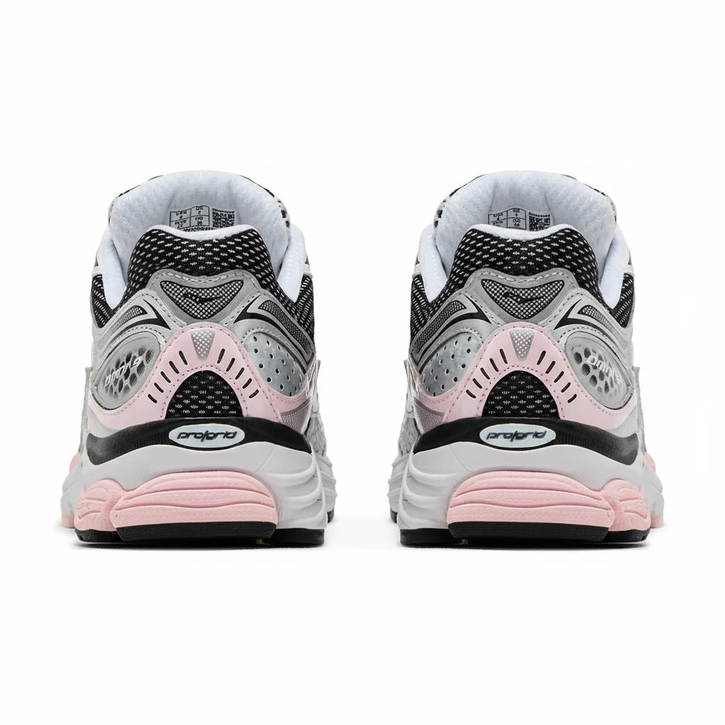 Saucony Omni Grid 9 Rose Argenté - Sneakaddixct