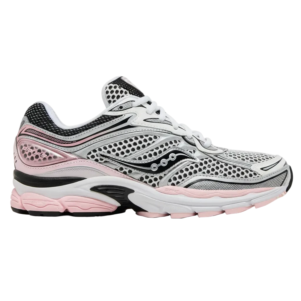 Saucony Omni Grid 9 Rose Argenté - Sneakaddixct