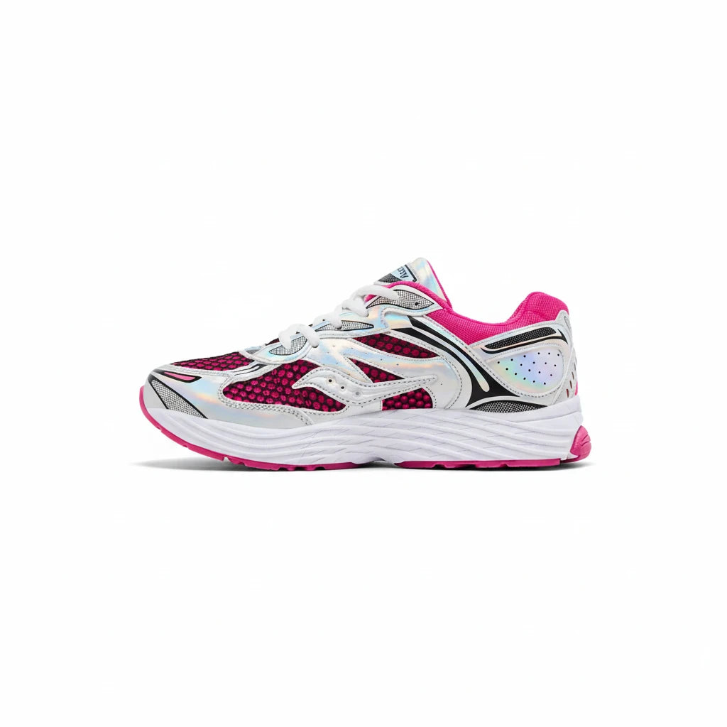 Saucony Omni Grid 9 Rose Blanc - Sneakaddixct