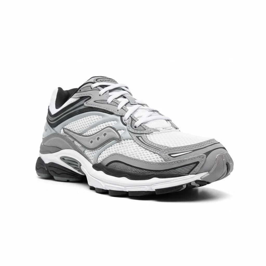 Saucony ProGrid Omni 9 – Blanc / Gris - Sneakaddixct