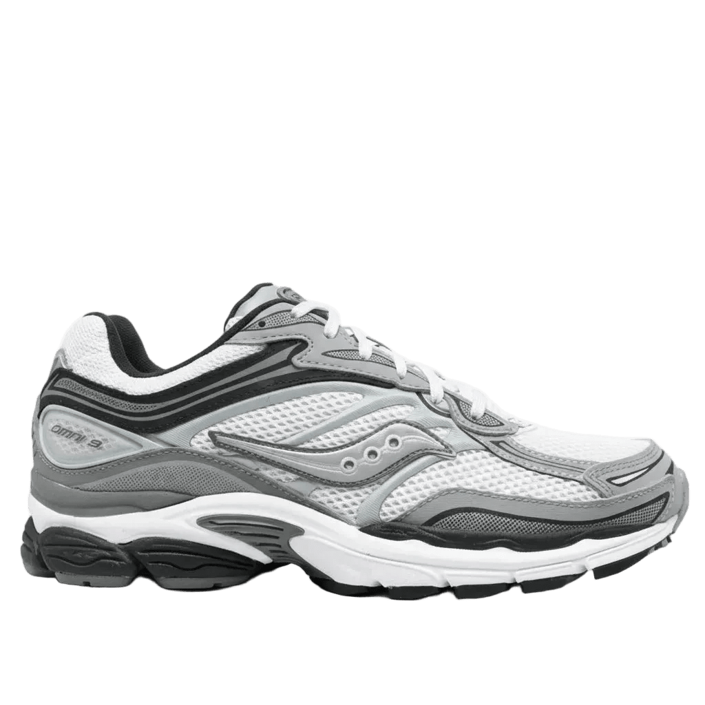 Saucony ProGrid Omni 9 – Blanc / Gris - Sneakaddixct