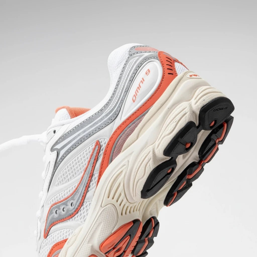 Saucony ProGrid Omni 9 Blanc/Rouge - Sneakaddixct