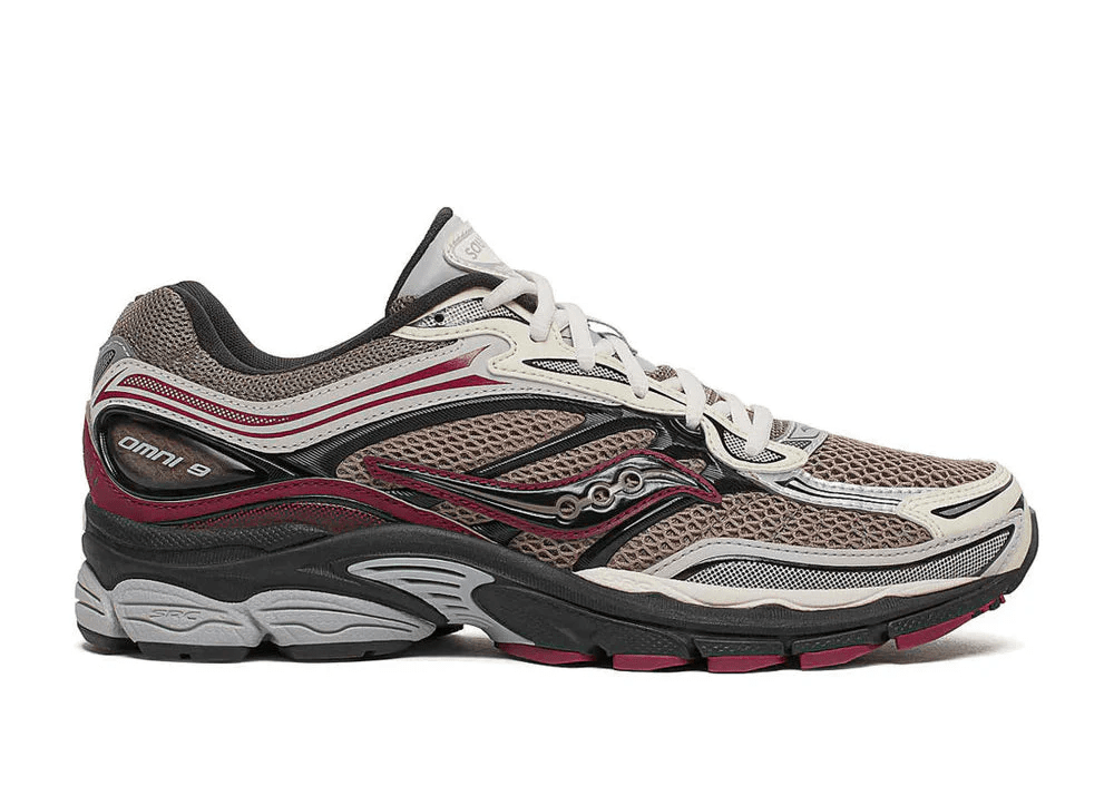 Saucony ProGrid Omni 9 Maroon - Sneakaddixct