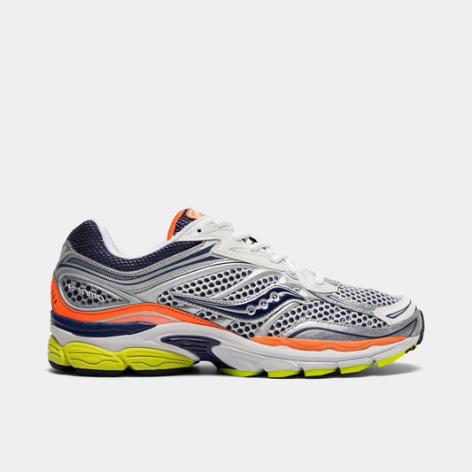 Saucony ProGrid Omni 9 Silver/Navy/Orange - Sneakaddixct